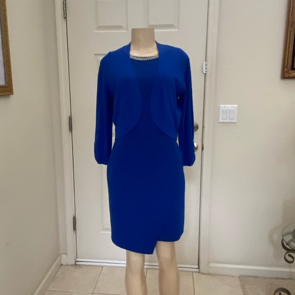 “APT 9” 💙 Super Cute 🌈 Royal Blue Bolero Sweater - Picture 8 of 16